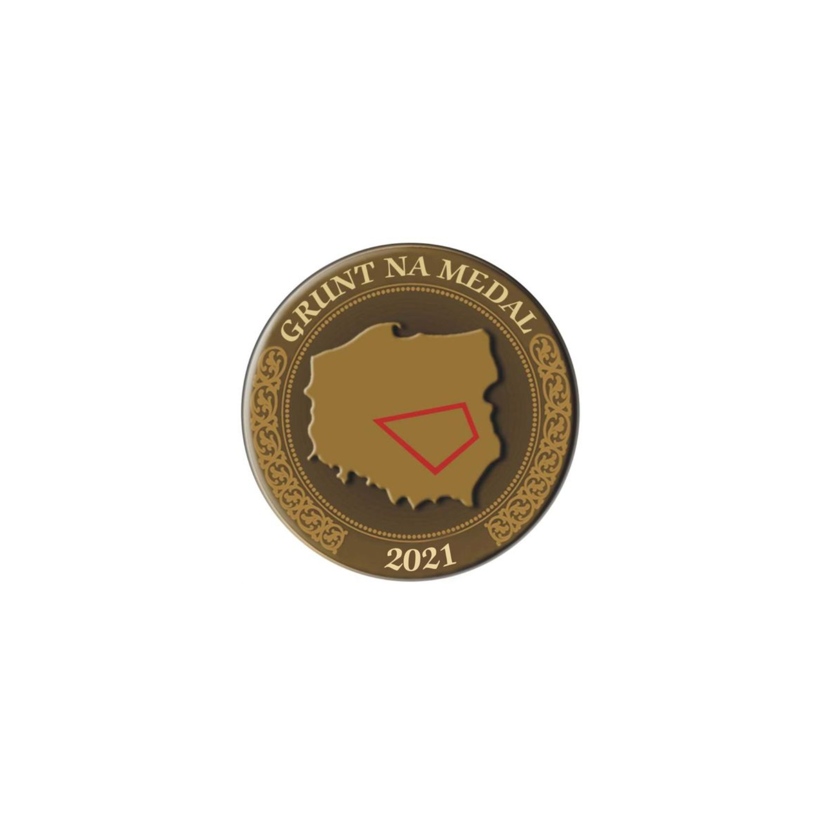 Logotyp Grunt na medal 2021