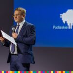 Mariusz Dąbrowski z UMWP zapowiada seminarium gospodarcze "Kolej na Polskę - kolej na Podlaskie".