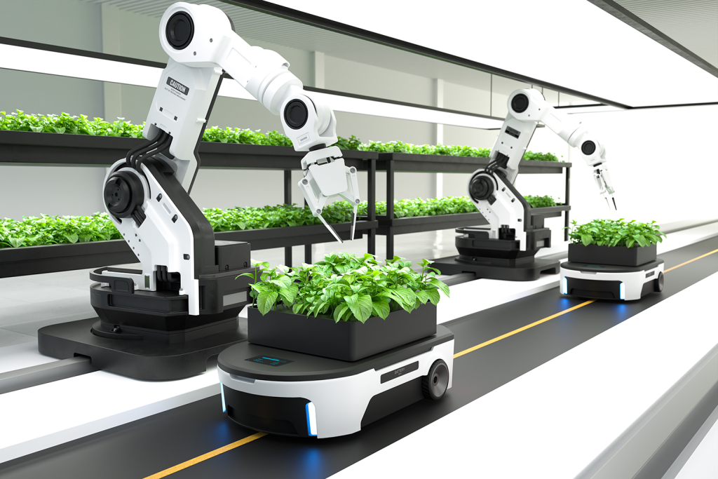 wizualizacja robotów w rolnictwie precyzyjnym